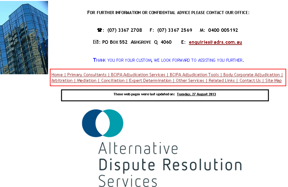 Text Box: JONATHAN SMITH Land Surveyor, Business (Accounting), Grade 3 Arbitrator, Registered Adjudicator.Member, Institute of Arbitrators and Mediators, Australia.Contact e-mail:   jonathan@adrs.com.au 							Jonathan�s CV